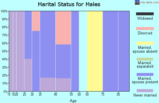 Chehalis Village marital status for males
