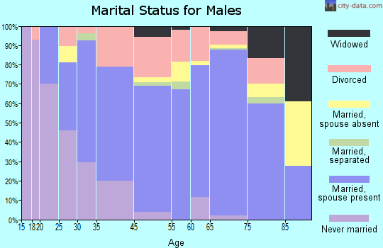 Chewelah marital status for males
