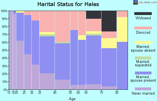 Clarkston marital status for males