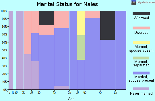 Clinton marital status for males