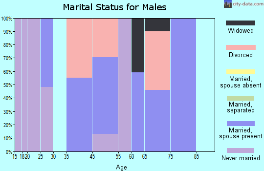 Cohassett Beach marital status for males