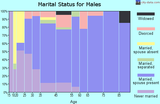 Country Homes marital status for males