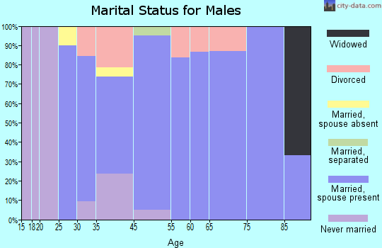 Dallesport marital status for males