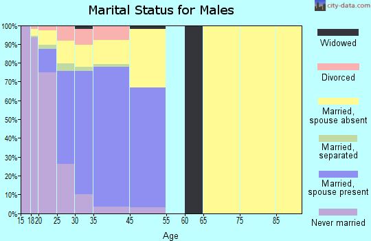 Fort Lewis marital status for males