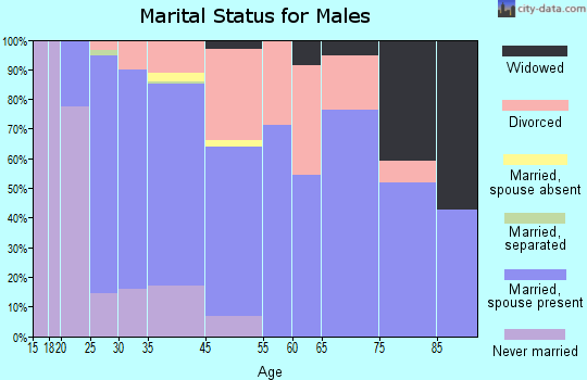 Granite Falls marital status for males