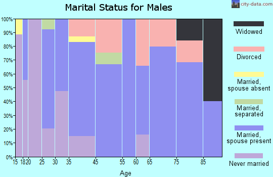 Kingston marital status for males