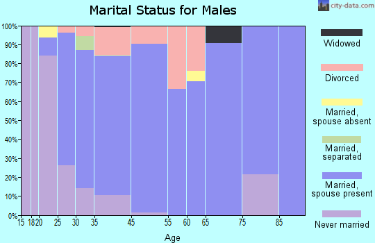 Lake Stevens marital status for males