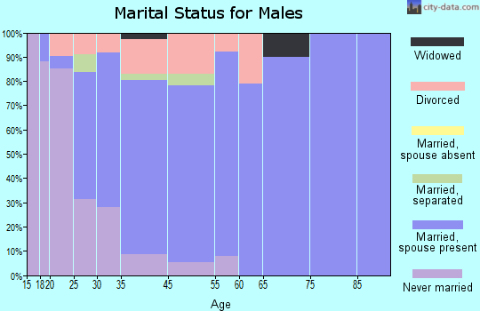 Longview Heights marital status for males