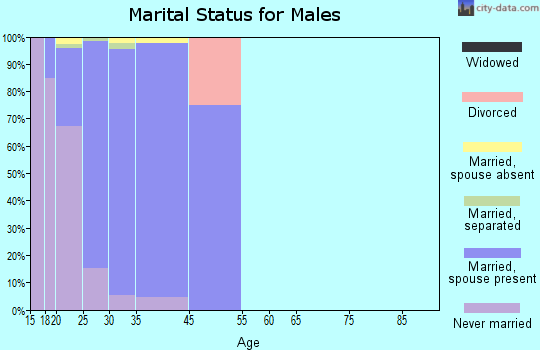 McChord AFB marital status for males