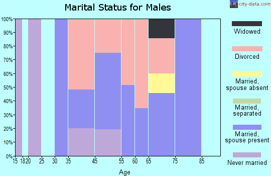 Rail Road Flat marital status for males
