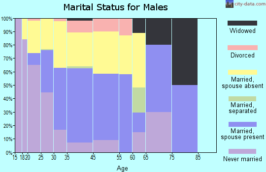 Mattawa marital status for males