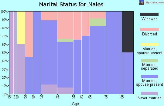 Northport marital status for males