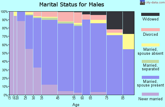 Rancho San Diego marital status for males