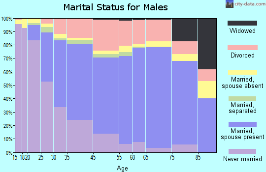 Renton marital status for males