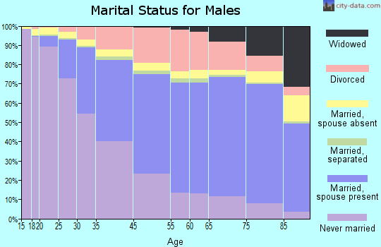 Seattle marital status for males