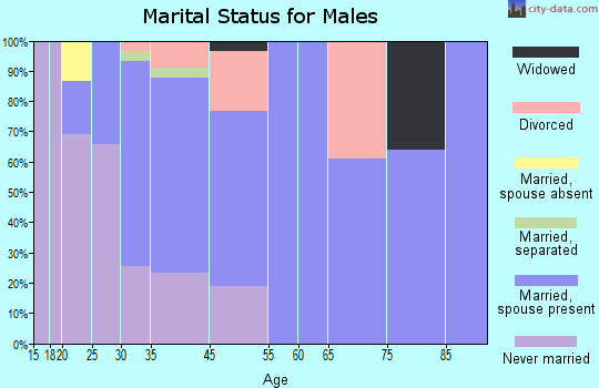 Snoqualmie marital status for males