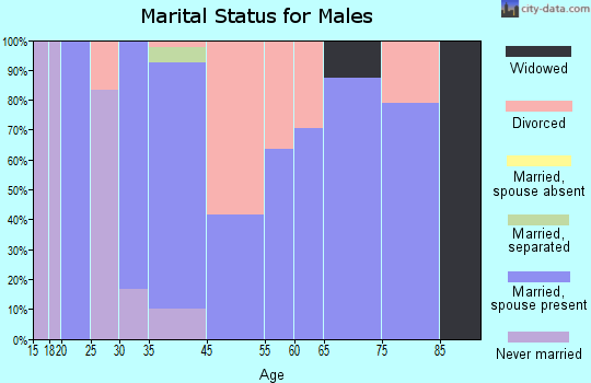 South Cle Elum marital status for males