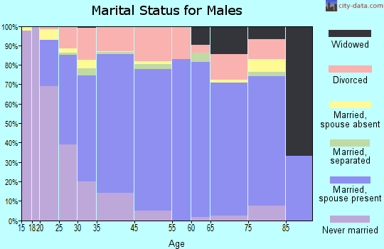 Spanaway marital status for males