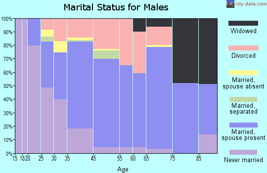 Sumner marital status for males