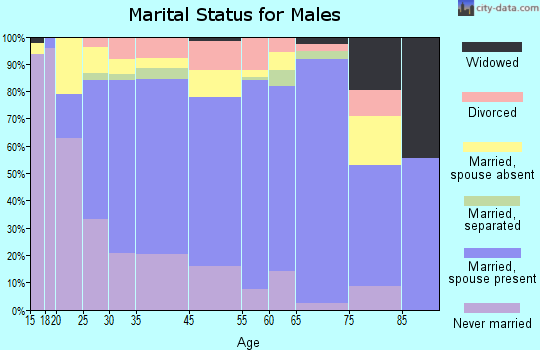Sunnyside marital status for males