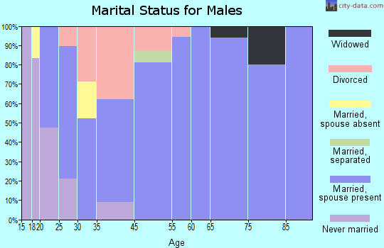 Toledo marital status for males