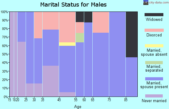 West Longview marital status for males