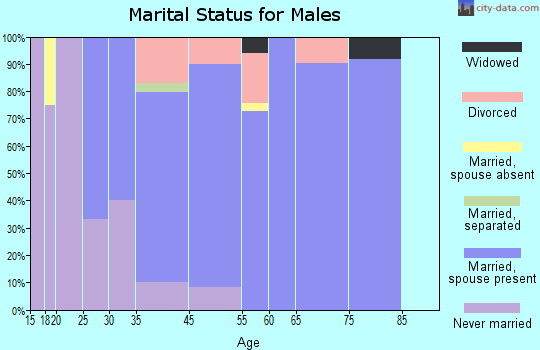Woodway marital status for males