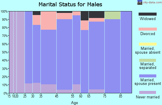 Barrackville marital status for males