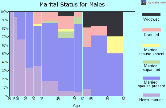 Buffalo marital status for males