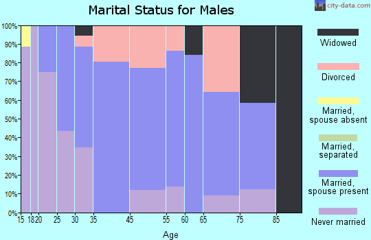 Chapmanville marital status for males