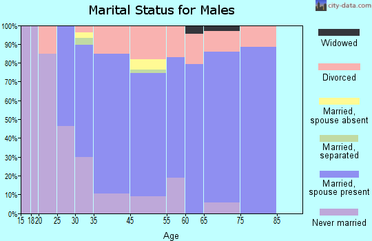 Rio Vista marital status for males