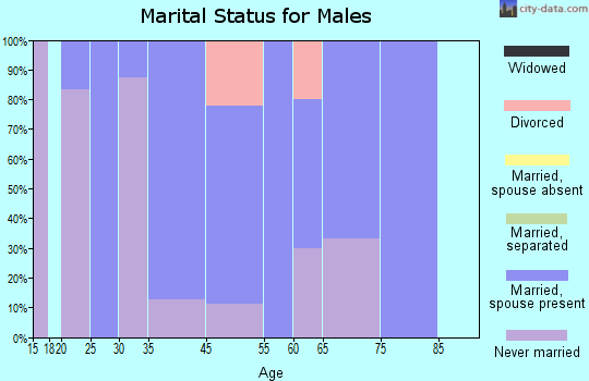 Elk Garden marital status for males