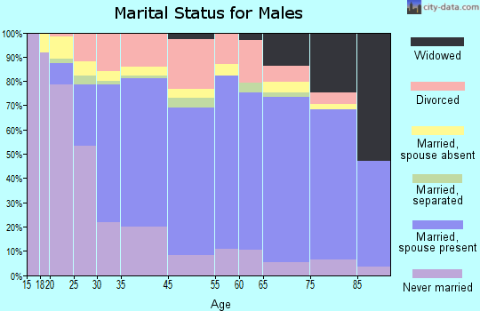 Fairmont marital status for males