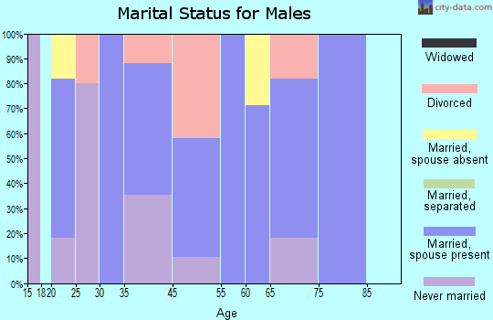 Falling Spring marital status for males
