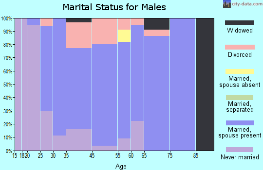 Glasgow marital status for males