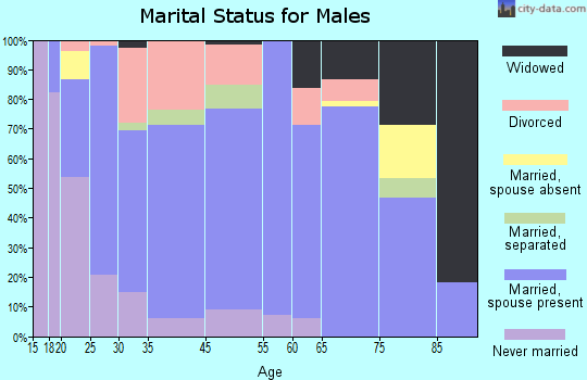 Harrisville marital status for males