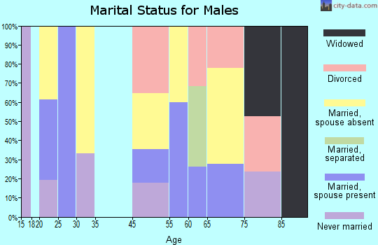 Jefferson marital status for males