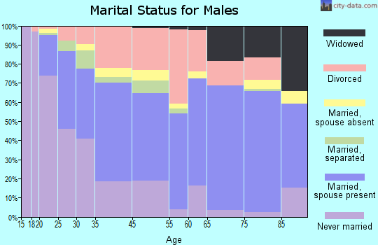 Martinsburg marital status for males