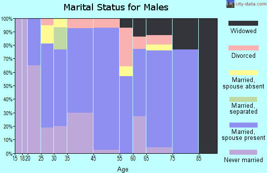 Mason marital status for males