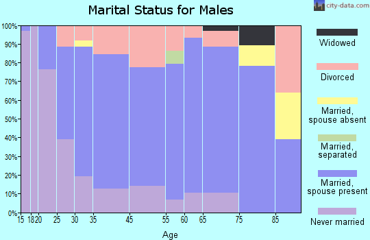 New Martinsville marital status for males