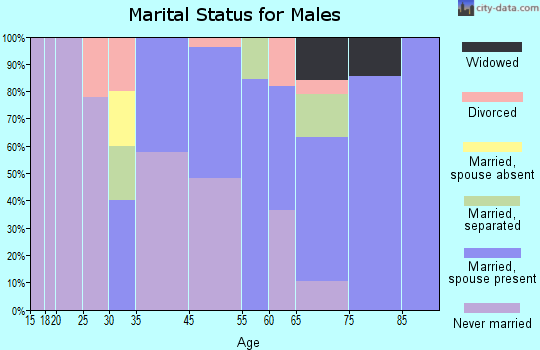 Northfork marital status for males