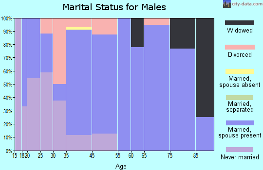 Pine Grove marital status for males