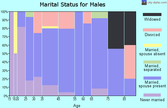 Powellton marital status for males
