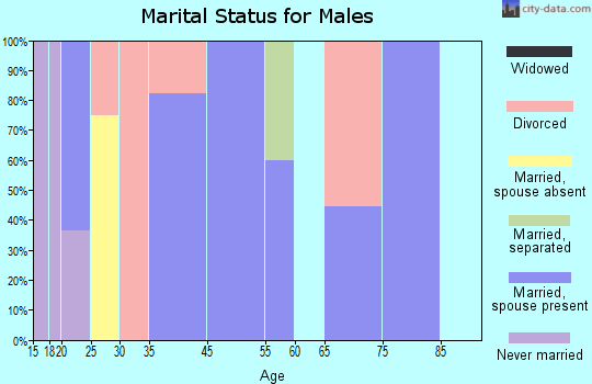 Pullman marital status for males