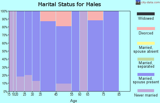 Red Jacket marital status for males