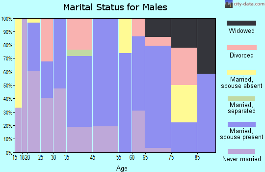 Ronceverte marital status for males