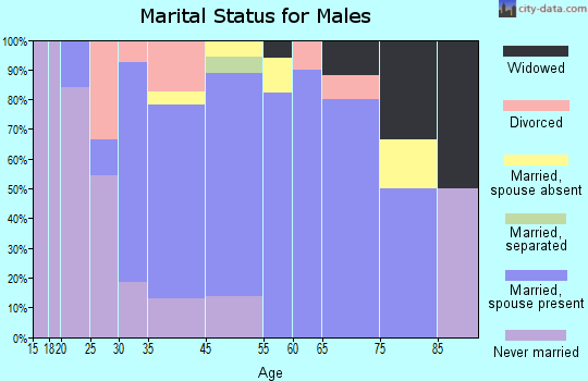 Rowlesburg marital status for males