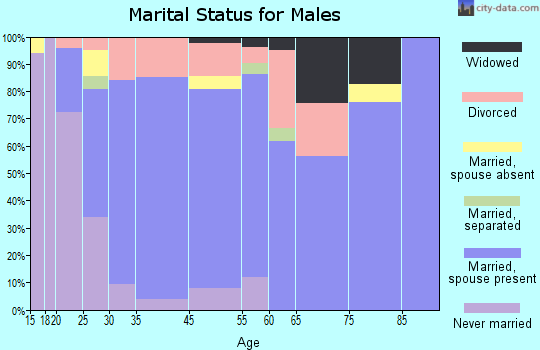 Terra Alta marital status for males