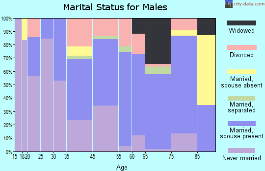 Welch marital status for males