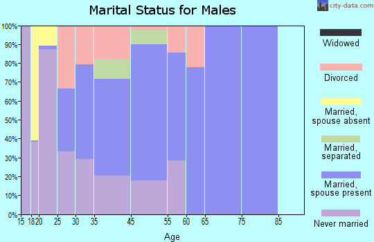 West Liberty marital status for males